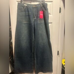 Dark Blue Flare Jeans